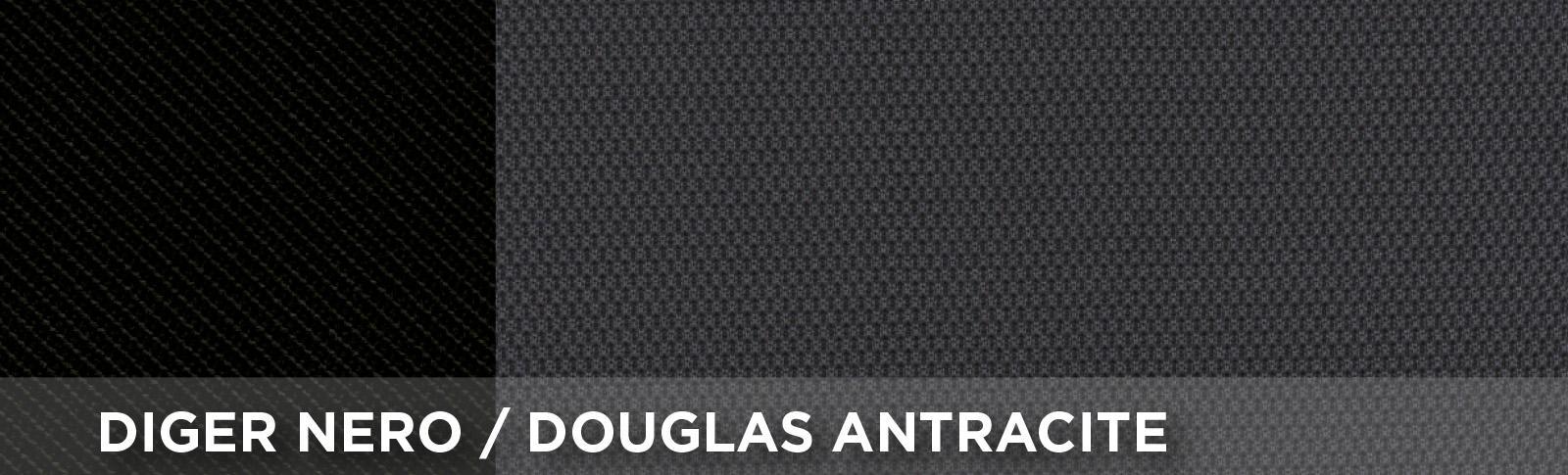 Coprisedili anteriori Sporty tg. unica tess. nero/antracite - immagine 2