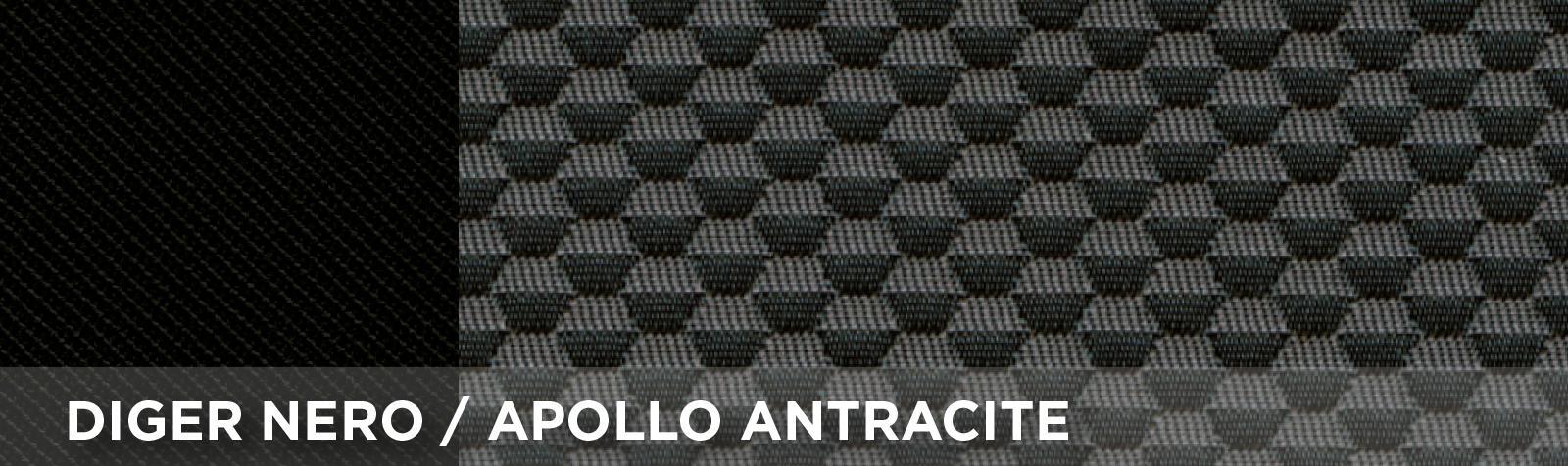 Coprisedili anteriori Fast&Smart tg. grande tess. misto cotone antracite/nero - immagine 2