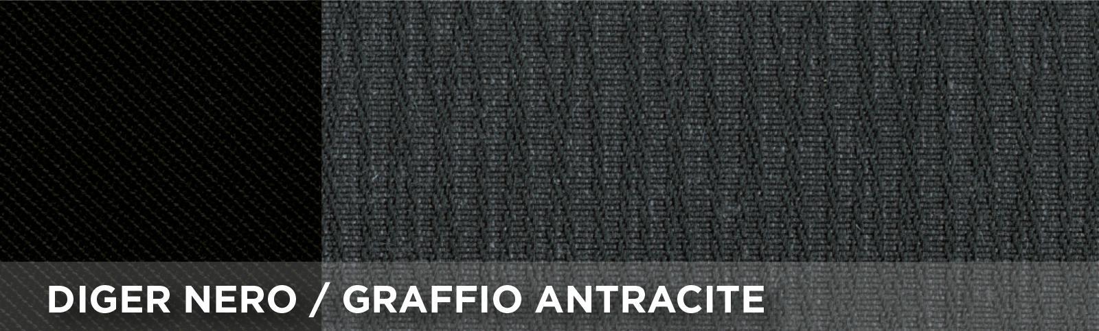 Coprisedili anteriori Fast&Smart tg. media tess. misto cotone antracite/nero - immagine 2
