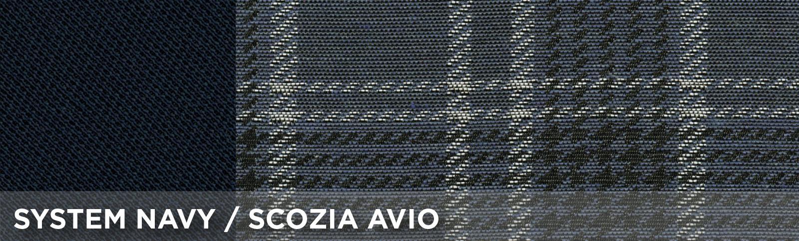 Coprisedili anteriori Fast&Smart tg. media tess. misto cotone avio/navy - immagine 2