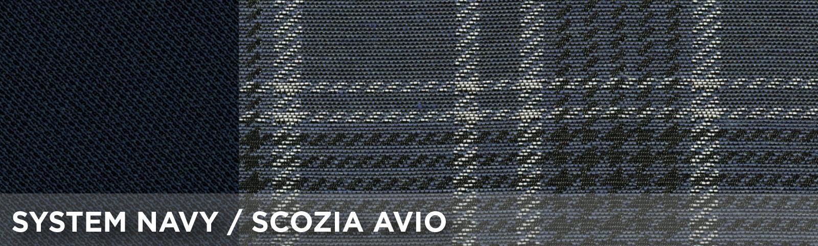 Coprisedili anteriori Fast&Smart tg. grande tess. misto cotone avio/navy - immagine 2