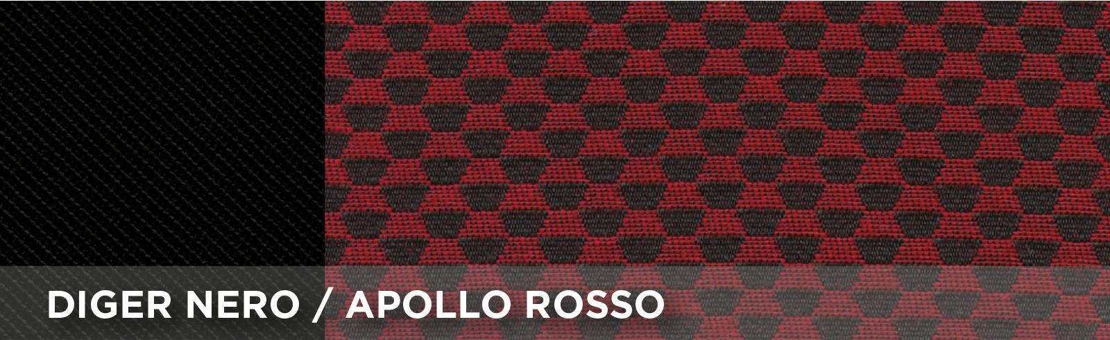 Coprisedili anteriori Fast&Smart tg. grande tess. misto cotone rosso/nero - immagine 2