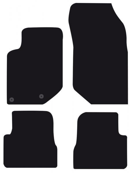 Tappeti moquette Tailor CITROEN DS3 Crossback 19> - OPEL Corsa F 5p. 19> / Mokka 20> - PEUGEOT 208 5p. 19> (no ibride ed elettriche)