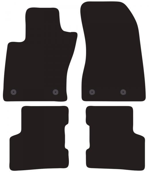 Tappeti moquette Tailor JEEP Renegade 14>18 (distanza fixpoint lato pass. = 18 cm)