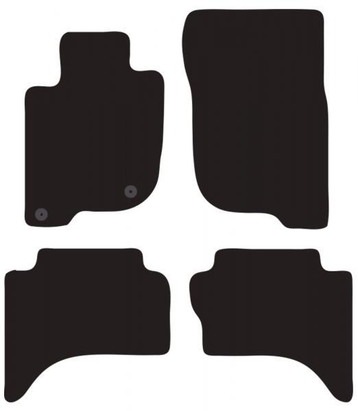 Tappeti moquette Tailor FIAT Fullback 16> - MITSUBISHI L200 4p. 15>19, 19>