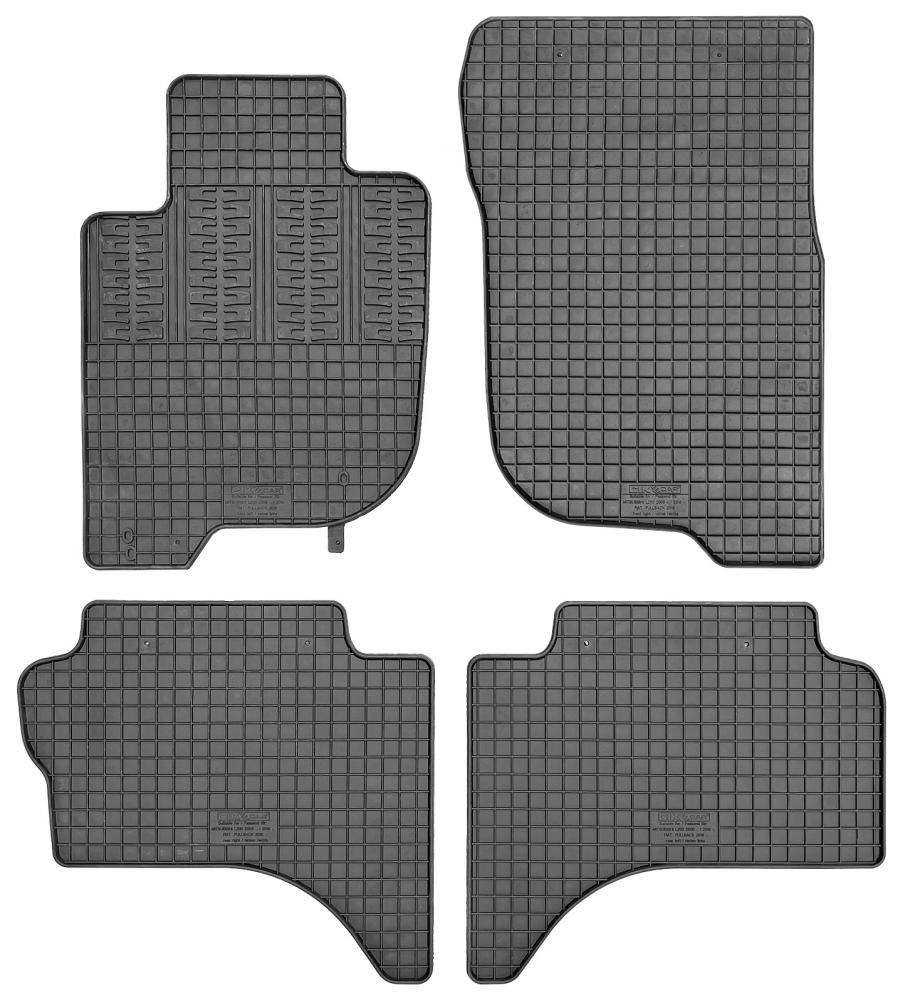 Tappeti gomma FIAT Fullback 4p. (cabina doppia) 16> - MITSUBISHI L200 4p. (cabina doppia) 15>19, 19>