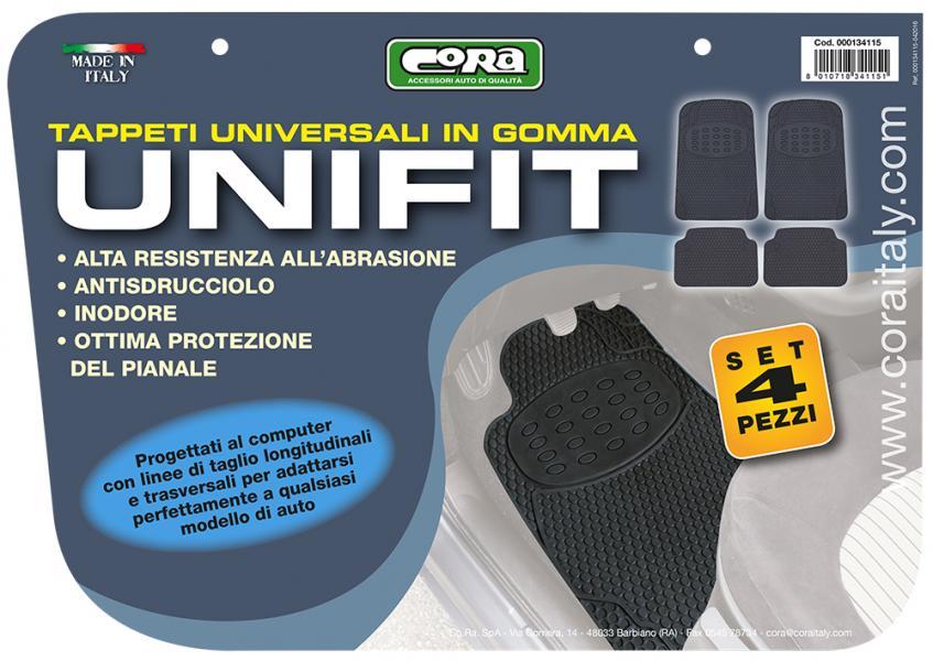 Set 4 tappeti gomma universali Unifit - immagine 4