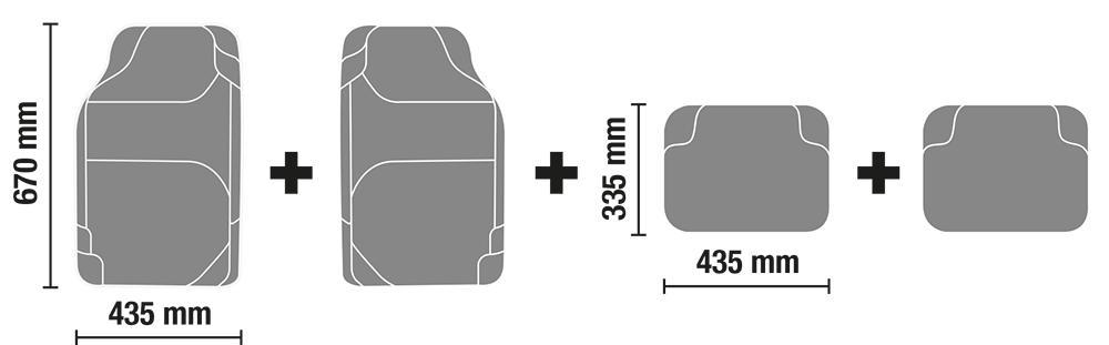Set 4 tappeti pvc Carmat4 - immagine 2