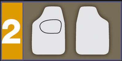Set 4 tappeti moquette Actualfit grigio mod. 2 - immagine 2