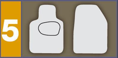 Set 4 tappeti moquette Actualfit grigio mod. 5 - immagine 2