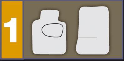 Set 4 tappeti moquette Actualfit nero mod. 1 - immagine 2