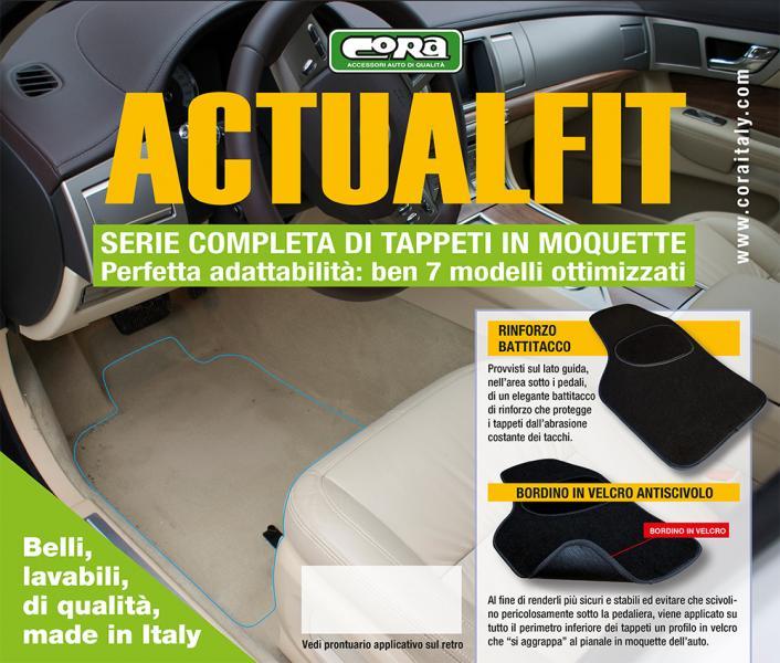Set 4 tappeti moquette Actualfit nero mod. 3 - immagine 3