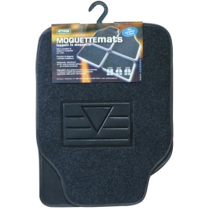 Set 4 tappeti moquette Moquettemats antracite mod. A
