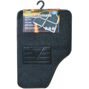 Set 4 tappeti moquette Moquettemats antracite mod. C