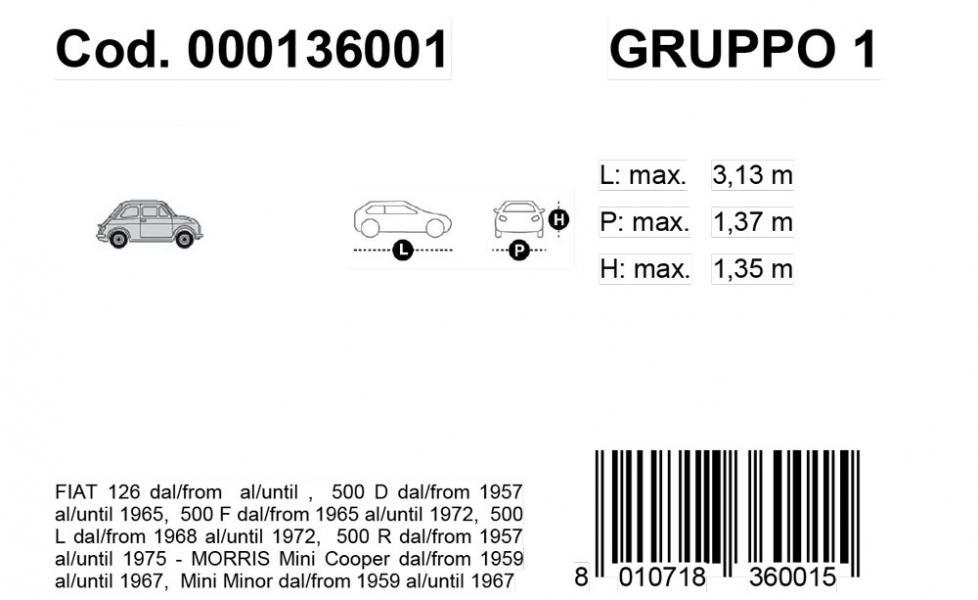 Copriauto Gabardine Car mod. 1 - immagine 3