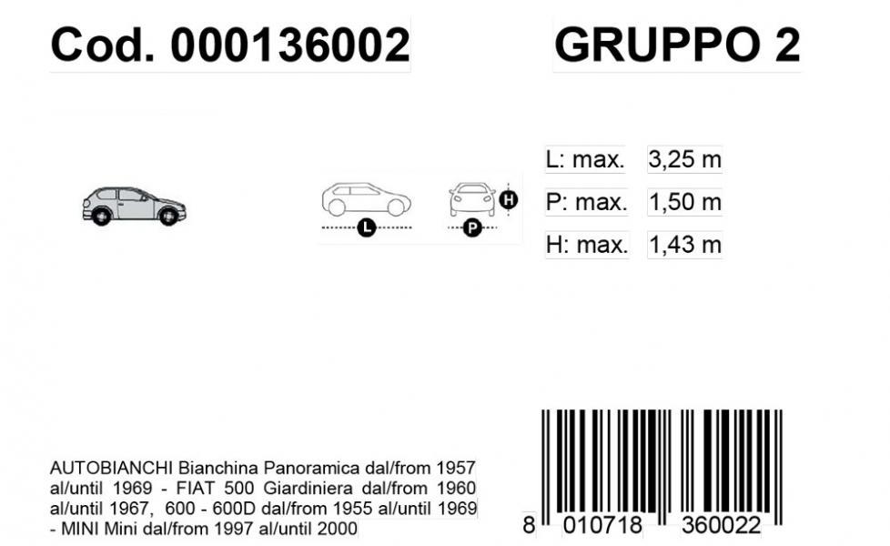 Copriauto Gabardine Car mod. 2 - immagine 3