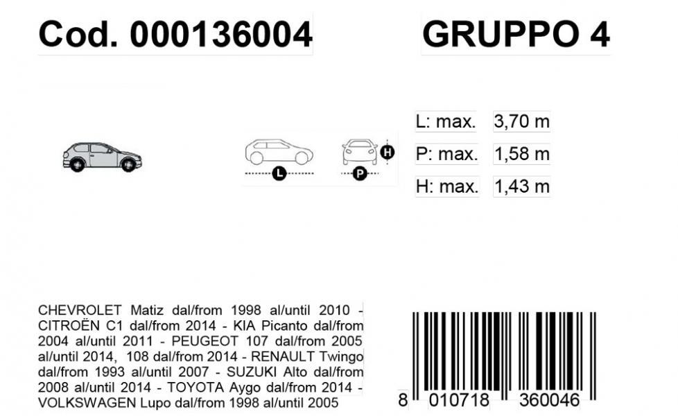 Copriauto Gabardine Car mod. 4 - immagine 3