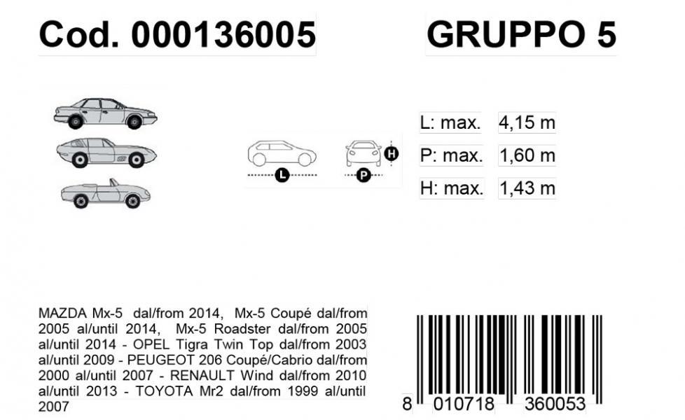 Copriauto Gabardine Car mod. 5 - immagine 3