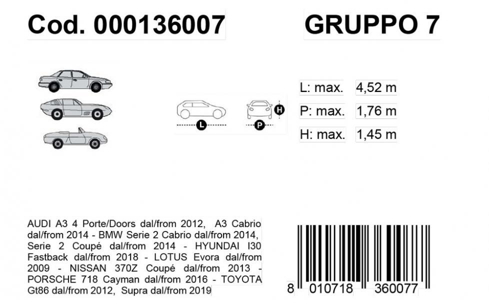 Copriauto Gabardine Car mod. 7 - immagine 3