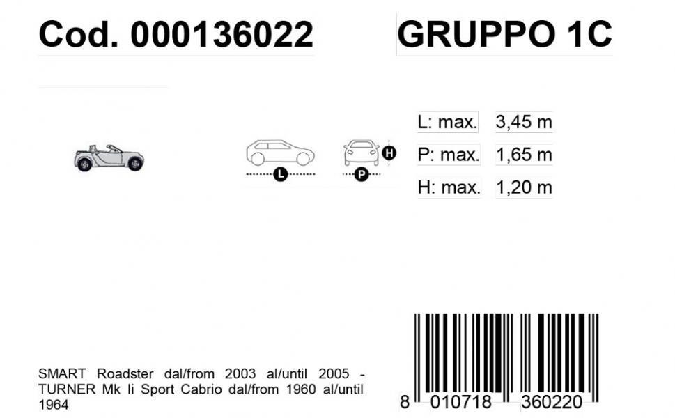 Copriauto Gabardine Car mod. 1/C - immagine 3