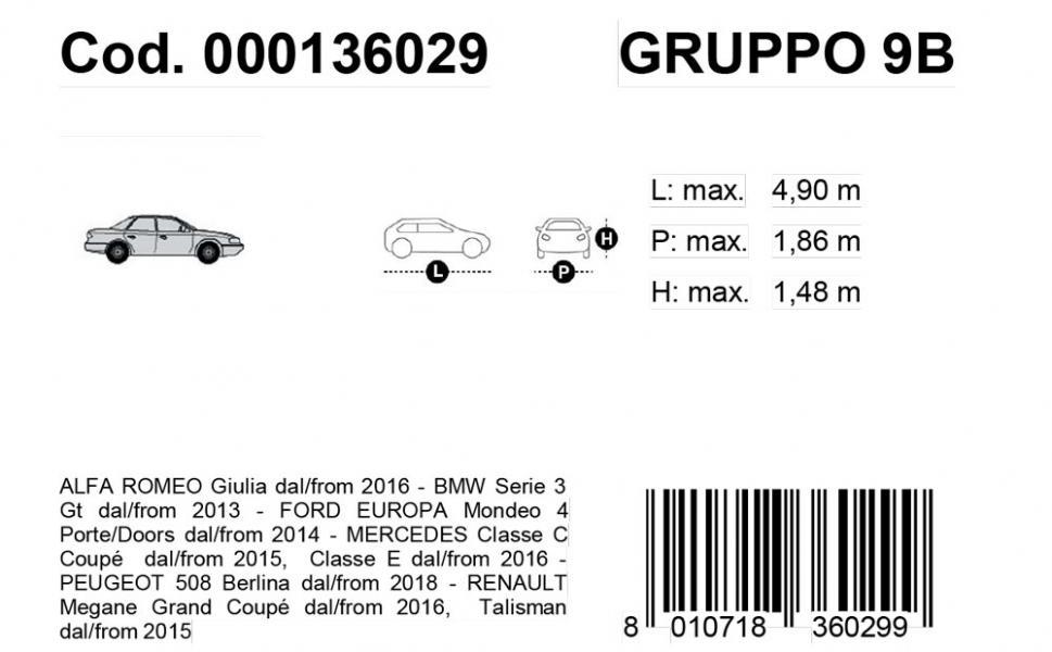 Copriauto Gabardine Car mod. 9/B - immagine 3