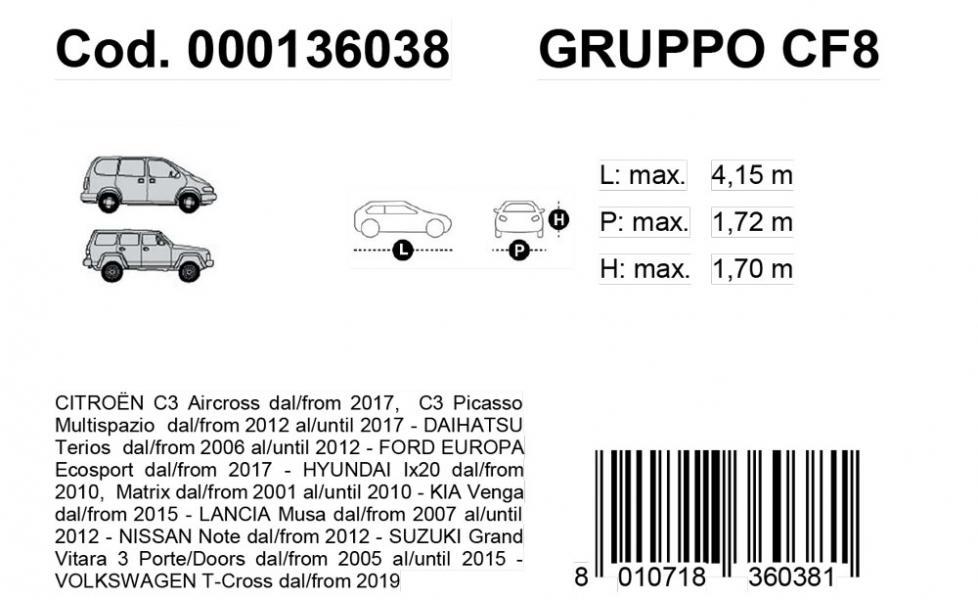 Copriauto Gabardine Car mod. VAN 8 - immagine 3
