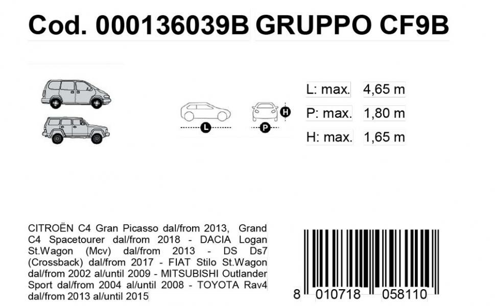 Copriauto Gabardine Car mod. VAN 9B - immagine 3