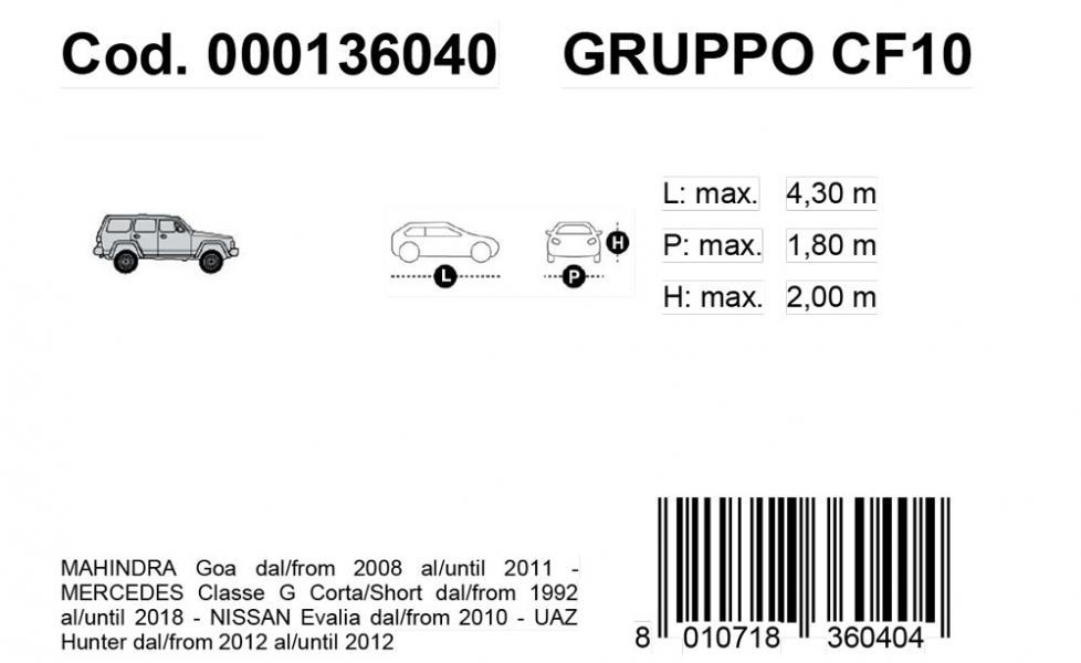 Copriauto Gabardine Car mod. VAN 10 - immagine 3