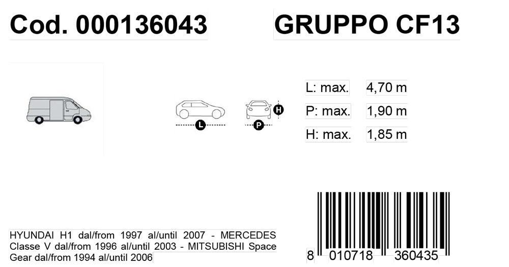 Copriauto Gabardine Car mod. VAN 13 - immagine 3