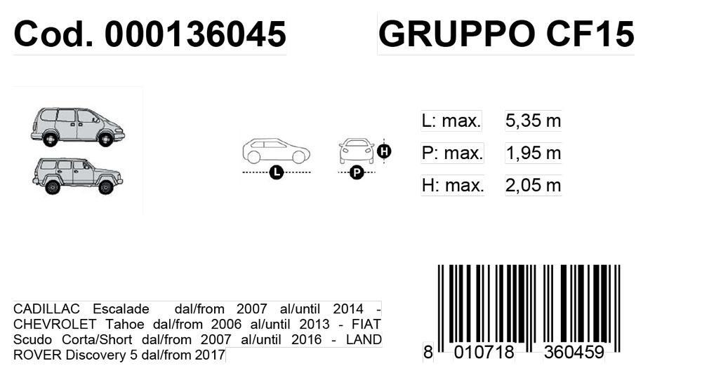 Copriauto Gabardine Car mod. VAN 15 - immagine 3