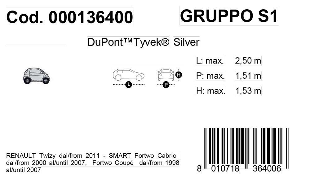 Copriauto Topcover Silver mod. S1 - immagine 3