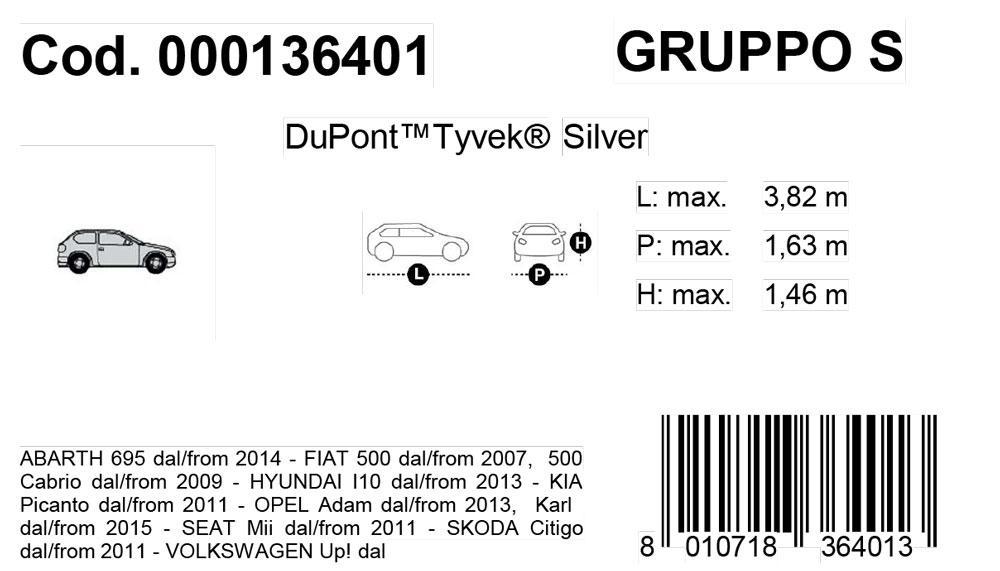 Copriauto Topcover Silver mod. S - immagine 3
