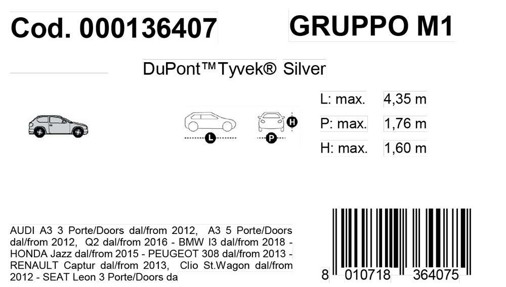 Copriauto Topcover Silver mod. M1 - immagine 3
