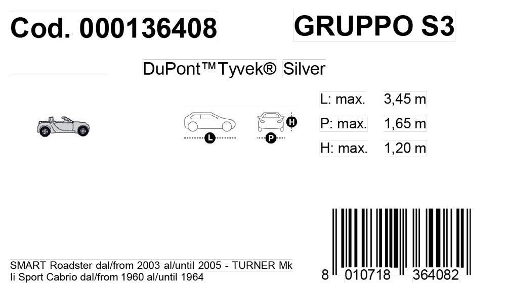 Copriauto Topcover Silver mod. S3 - immagine 3