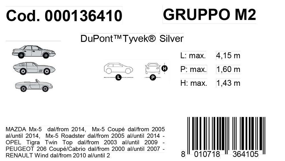 Copriauto Topcover Silver mod. M2 - immagine 3