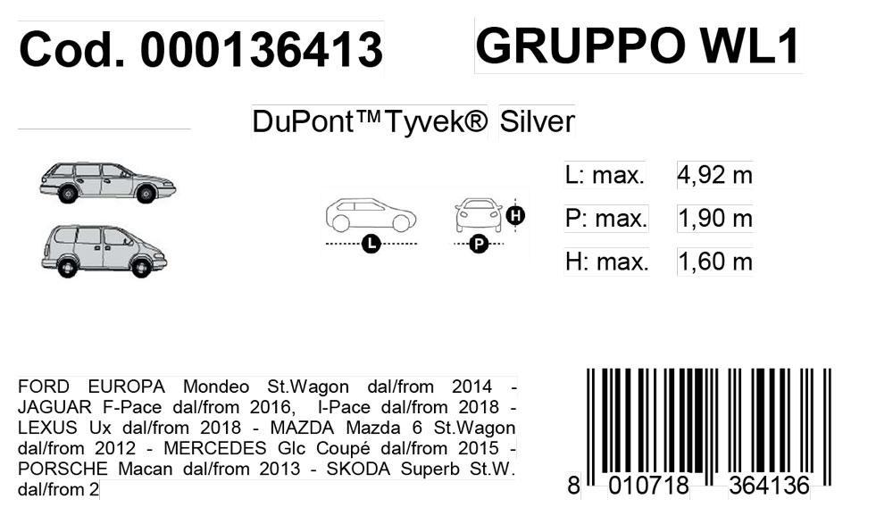 Copriauto Topcover Silver mod. WL1 - immagine 3