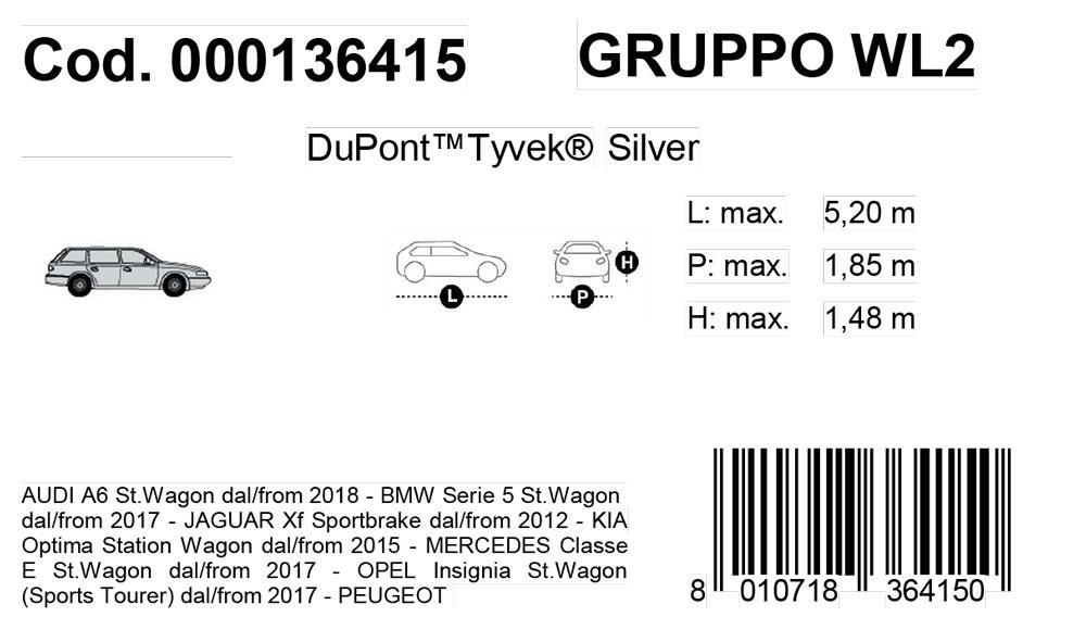 Copriauto Topcover Silver mod. WL2 - immagine 3