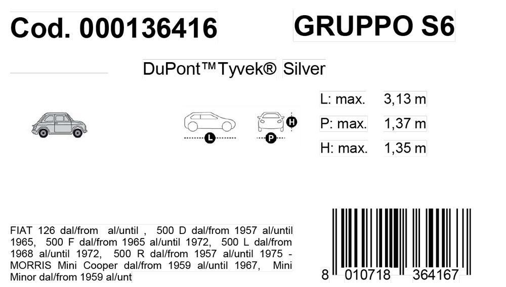 Copriauto Topcover Silver mod. S6 - immagine 3