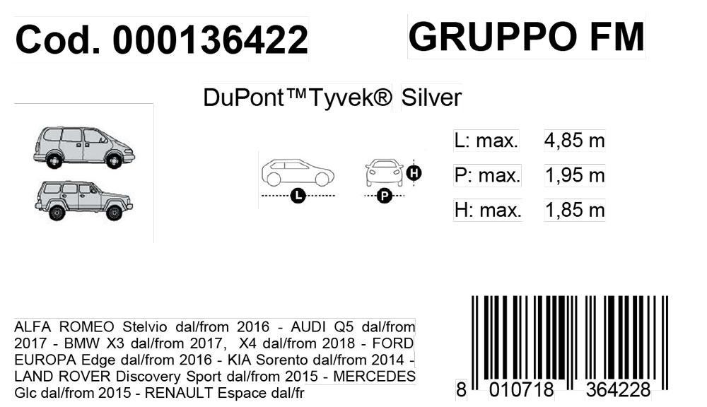 Copriauto Topcover Silver mod. FM - immagine 3