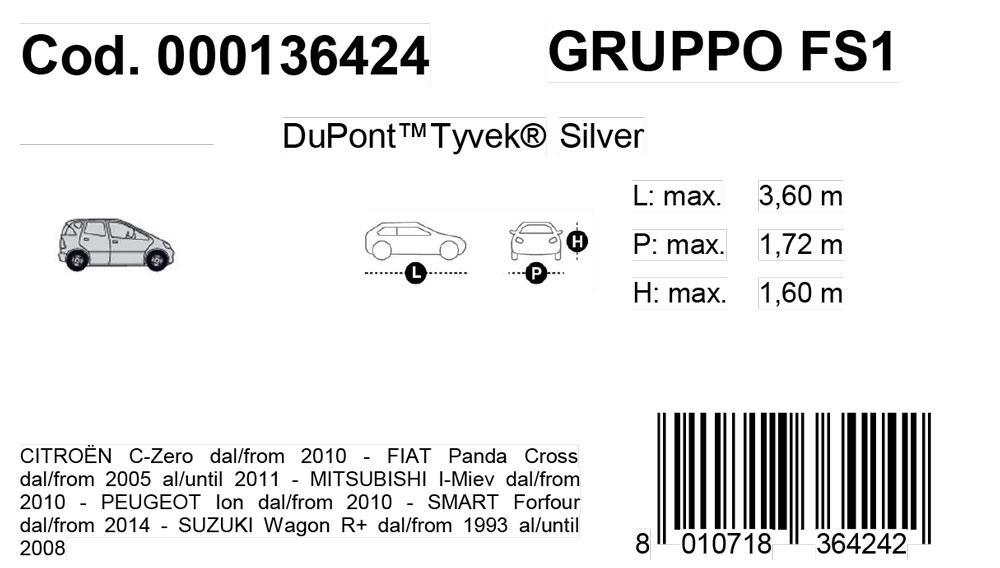 Copriauto Topcover Silver mod. FS1 - immagine 3