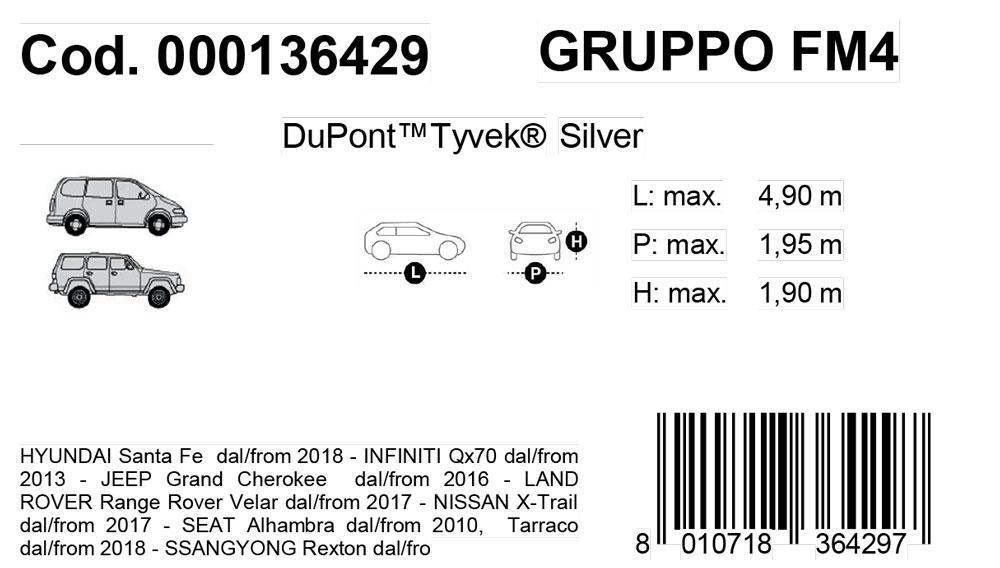 Copriauto Topcover Silver mod. FM4 - immagine 3