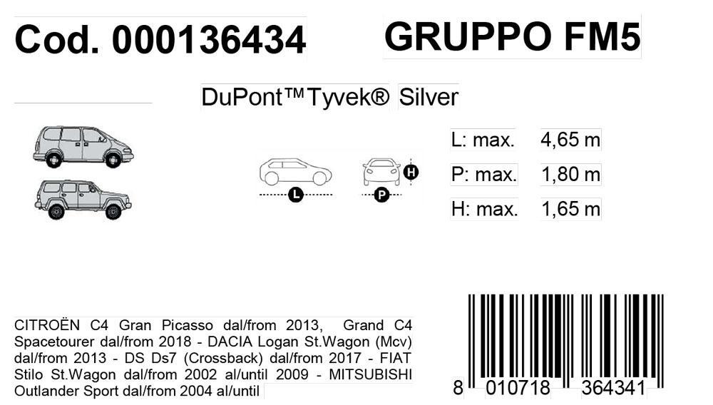 Copriauto Topcover Silver mod. FM5 - immagine 3