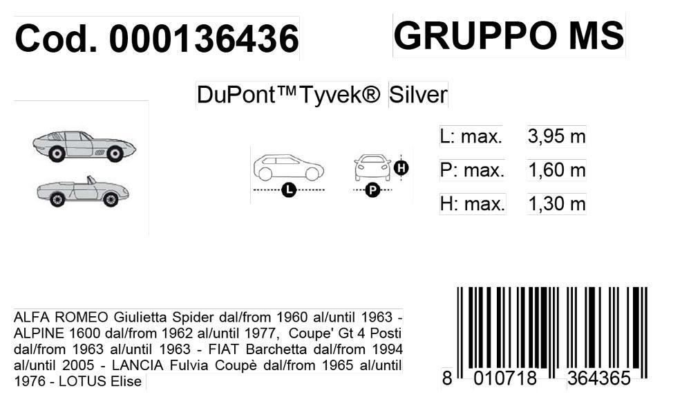 Copriauto Topcover Silver mod. MS - immagine 3