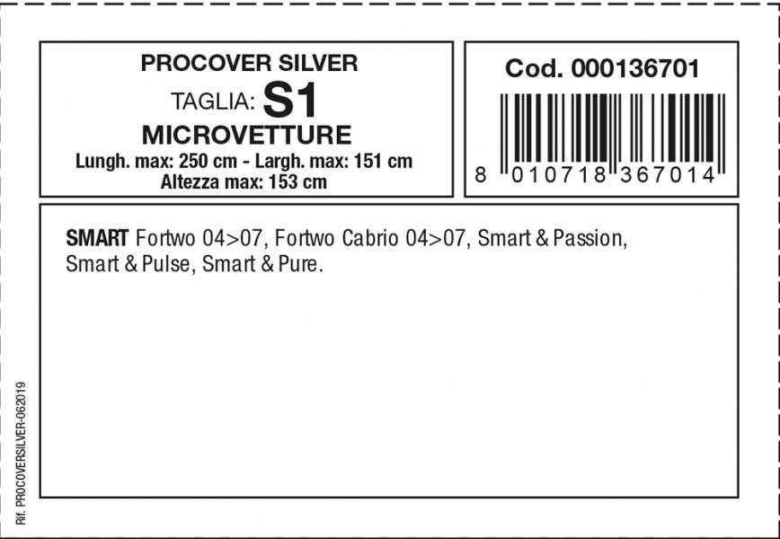 Copriauto Procover Silver mod. S1 - immagine 3