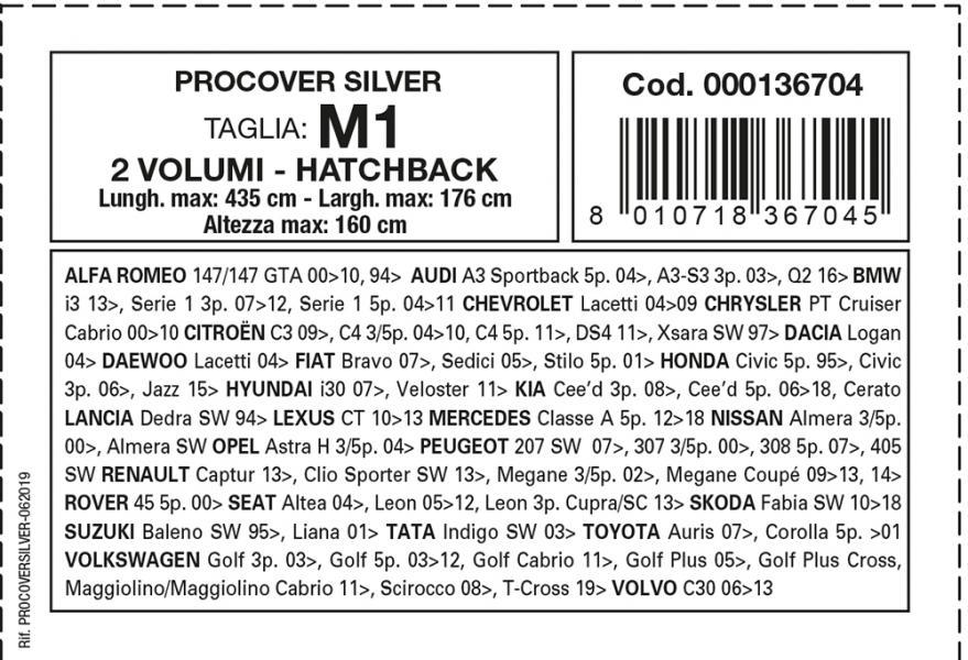 Copriauto Procover Silver mod. M1 - immagine 3