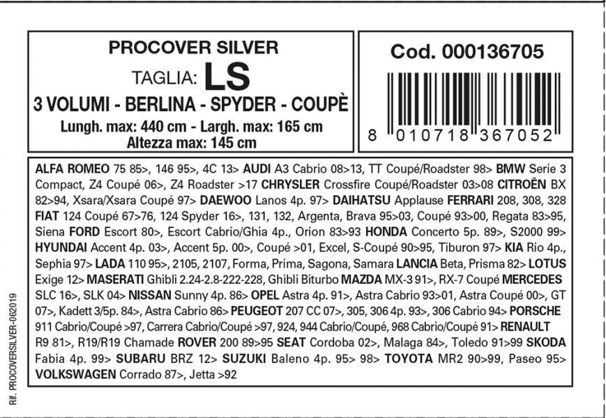 Copriauto Procover Silver mod. LS - immagine 3