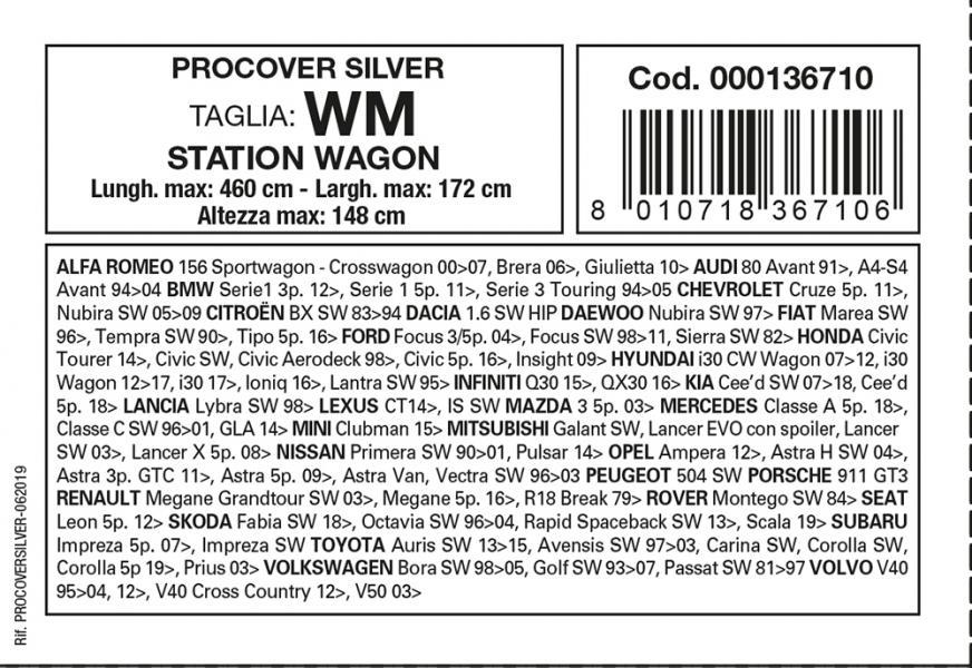 Copriauto Procover Silver mod. WM - immagine 3