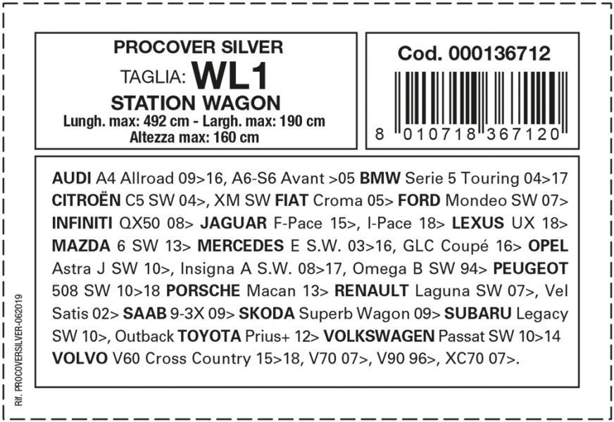 Copriauto Procover Silver mod. WL1 - immagine 3