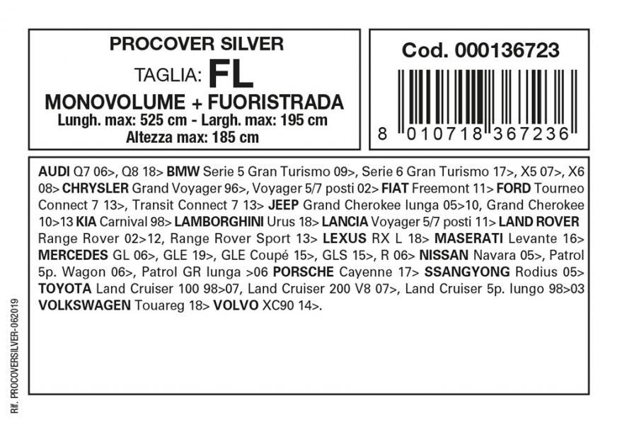 Copriauto Procover Silver mod. FL - immagine 3