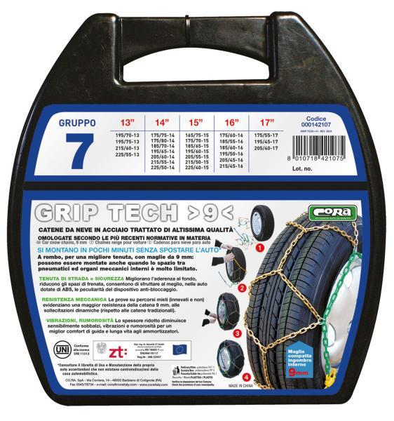 Catene neve Grip Tech 9 mm gruppo 7 - immagine 2